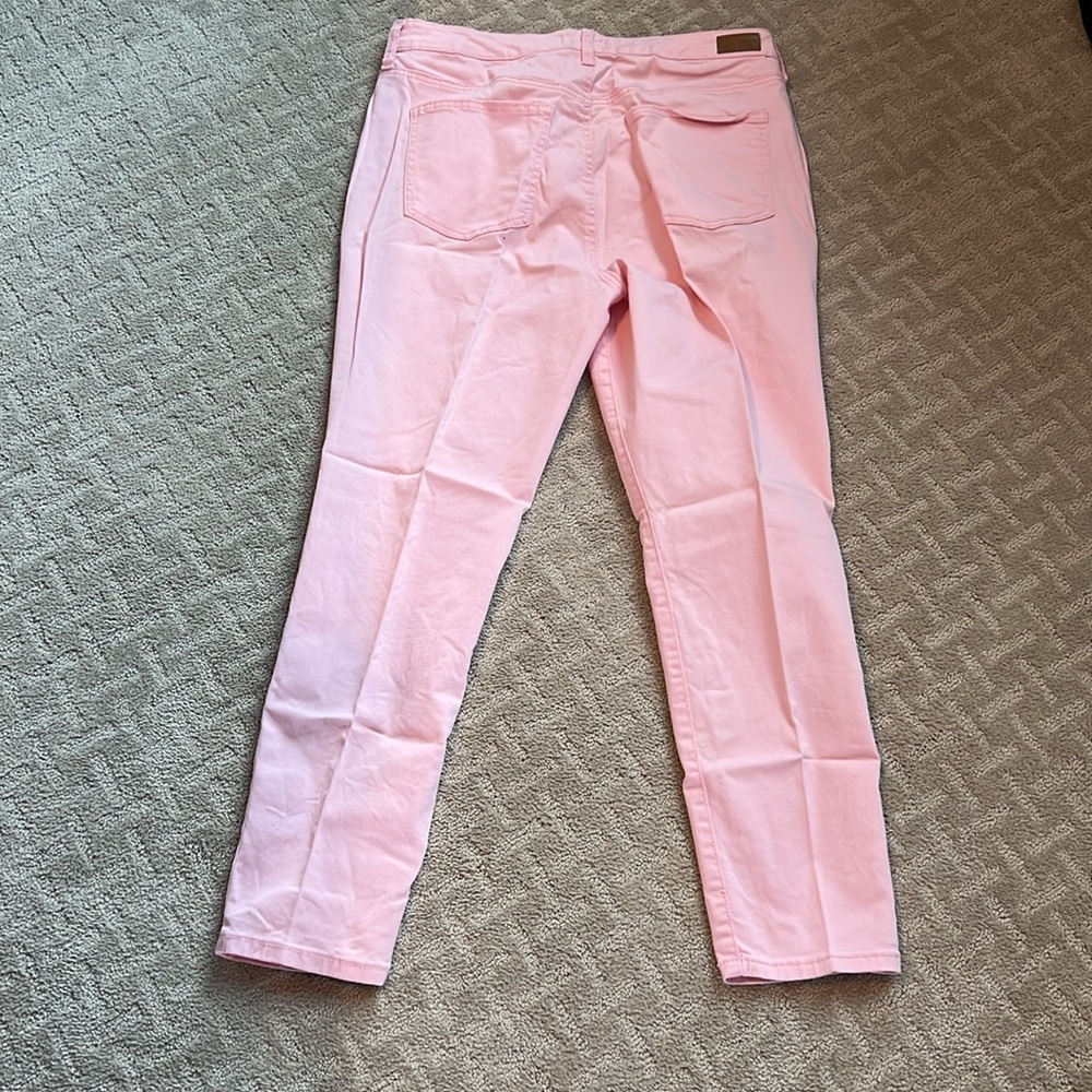 Women's Crown & Ivy pink High Rise Skinny Jeans, Size 12 - Picture 2 of 4